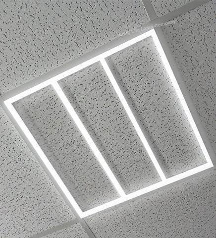 64w LED 600 x 600 Edge Lit Border Line Recessed Ceiling Light 6500k Cool White 64W01 - PanelHut Free Delivery on all orders