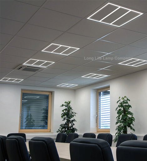 64w LED 600 x 600 Edge Lit Border Line Recessed Ceiling Light 6500k Cool White 64W01 - PanelHut Free Delivery on all orders