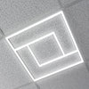 64w LED 600 x 600 Edge Lit Border Line Recessed Ceiling Light 6500k Cool White PFL04 - PanelHut Free Delivery on all orders