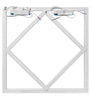 64w LED 600 x 600 Panel Diamond Border Line Recessed Ceiling Light Cool White 64W02 - PanelHut Free Delivery on all orders