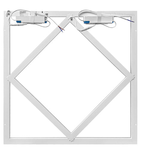 64w LED 600 x 600 Panel Diamond Border Line Recessed Ceiling Light Cool White 64W02 - PanelHut Free Delivery on all orders