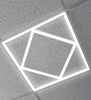 64w LED 600 x 600 Panel Diamond Border Line Recessed Ceiling Light Cool White 64W02 - PanelHut Free Delivery on all orders