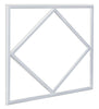 64w LED 600 x 600 Panel Diamond Border Line Recessed Ceiling Light Cool White 64W02 - PanelHut Free Delivery on all orders