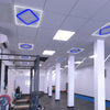 64w LED 600 x 600 Panel Diamond Border Line Recessed Ceiling Light Cool White and Blue PFL03 - PanelHut Free Delivery on all orders