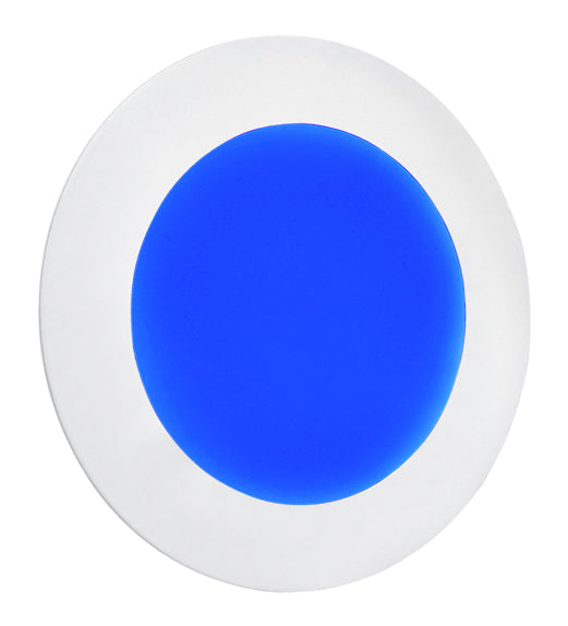 6w Blue LED Recessed Ceiling Panel Round 120mm