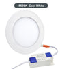 6w Recessed Ceiling LED Round Panel 6500K Cool White 120mm