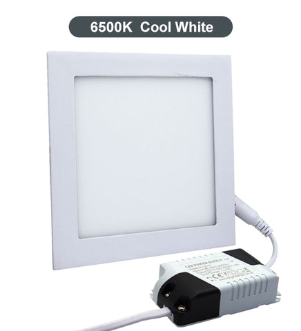 6w Recessed Ceiling LED Square Panel 6500K Cool White 120 x 120
