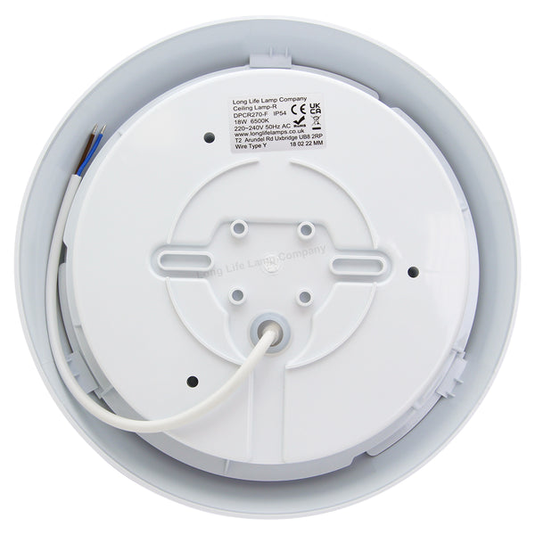 18w IP54 Round LED Ceiling Light Surface Mounted 6500k DPCR270