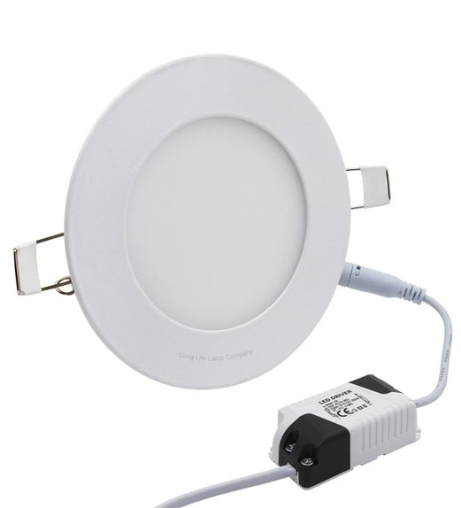 6w Blue LED Recessed Ceiling Panel Round 120mm - PanelHut Free Delivery on all orders