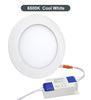 6w Recessed Ceiling LED Round Panel 6500K Cool White 120mm - PanelHut Free Delivery on all orders