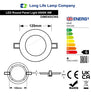 6w Recessed Ceiling LED Round Panel 6500K Cool White 120mm - PanelHut Free Delivery on all orders