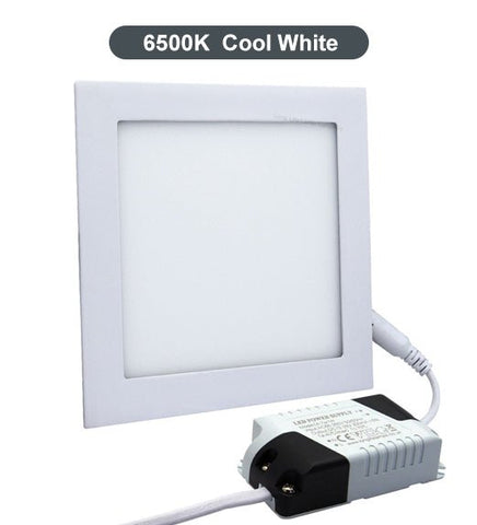 6W recessed LED square panel 120x120 cool white light