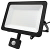 100w LED Floodlight Black 4000K with Detachable PIR Sensor IP65 FL4K100W