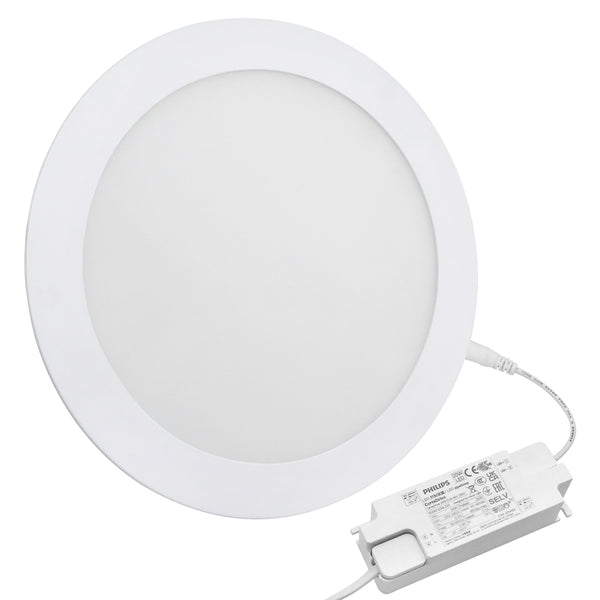 18w Recessed LED Round Panel Light 6500K Continuous Running Hours Phil ...