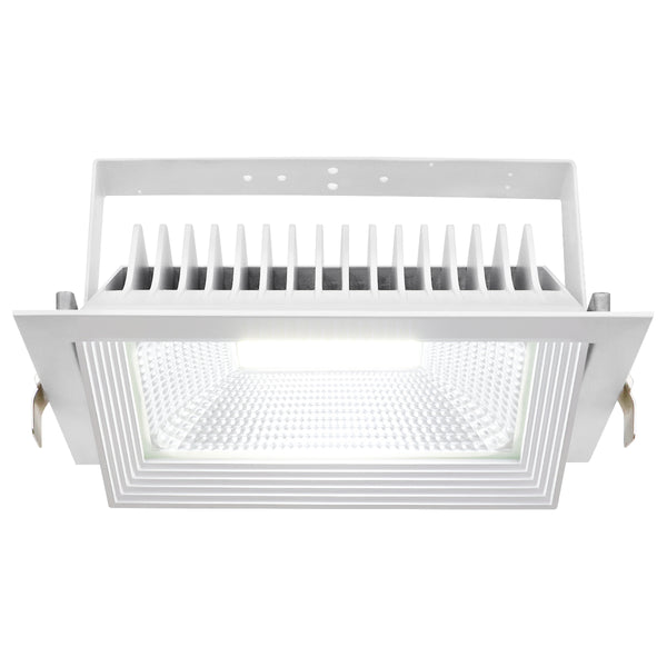 LED Retail Downlight Adjustable Recessed Ceiling Light Rectangular 36w ...