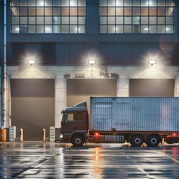 100w LED Floodlight Black 4000K with Detachable PIR Sensor IP65 FL4K100W