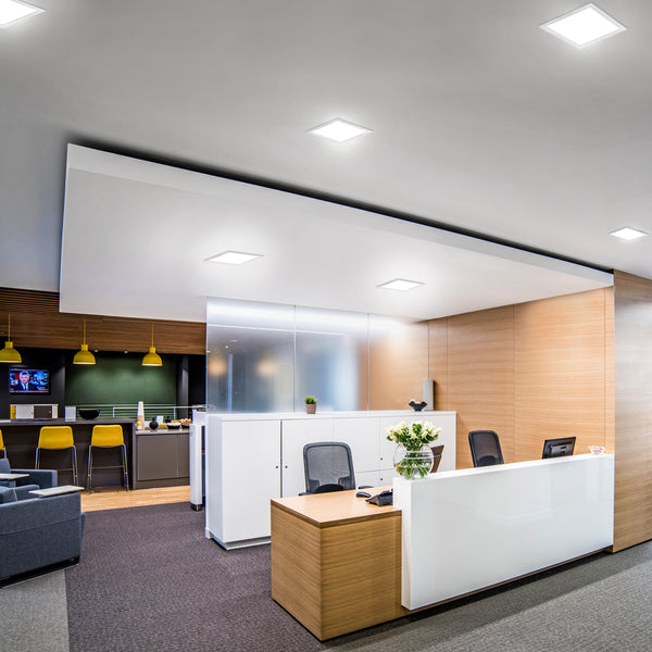 18w Recessed LED Square Panel Light 6500K Continuous Running Hours Philips Driver PH18WCWS