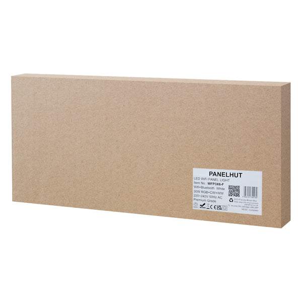 30w Smart RGB WiFi LED Ceiling Panel Light 300 x 600 Colour Changing + CW/WW WFP3X6