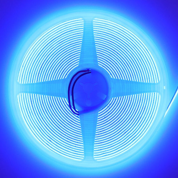 BLUE LED Tape Strip Light 10 Metres 24V Continuous COB Illumination IP20 - PanelHut Free Delivery on all orders