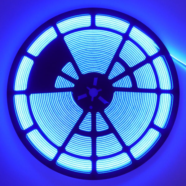 BLUE LED Tape Strip Light 15 Metres 24V Continuous COB Illumination IP20 150W - PanelHut Free Delivery on all orders