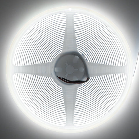 Cool White LED Tape Strip Light 10 Metres 24V Continuous COB Illumination IP20 - PanelHut Free Delivery on all orders