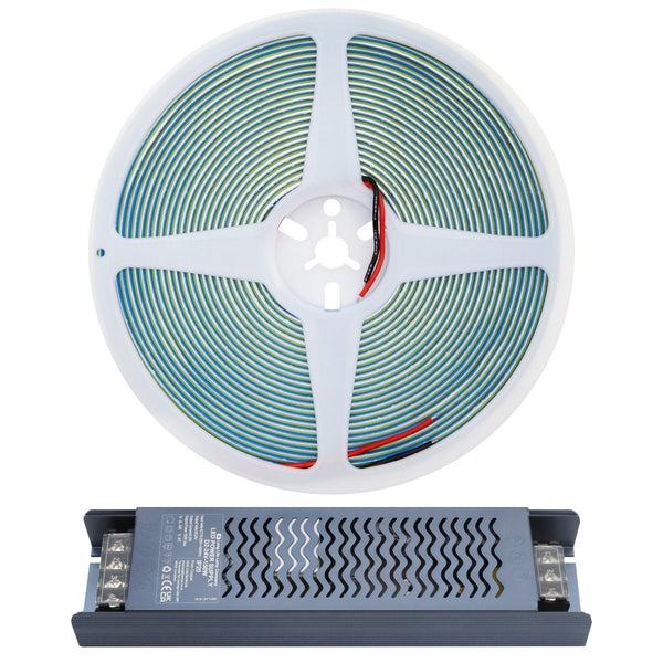 Cool White LED Tape Strip Light 10 Metres 24V Continuous COB Illumination IP20 - PanelHut Free Delivery on all orders