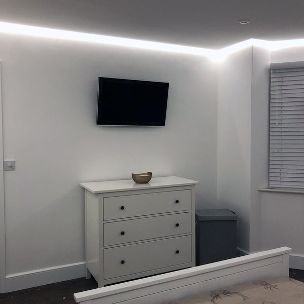Cool White LED Tape Strip Light 15 Metres 24V Continuous COB Illumination IP20 150W - PanelHut Free Delivery on all orders