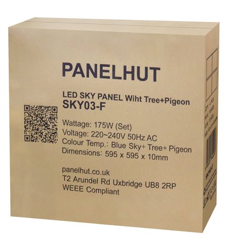 LED Panel Sky Scene Ceiling Light 600 x 600 (4 set) Birds, Clouds, Sun, SKY03F - PanelHut Free Delivery on all orders