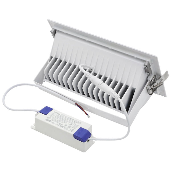 LED Retail Downlight Adjustable Recessed Ceiling Light Rectangular 36w CDAS03 - PanelHut Free Delivery on all orders
