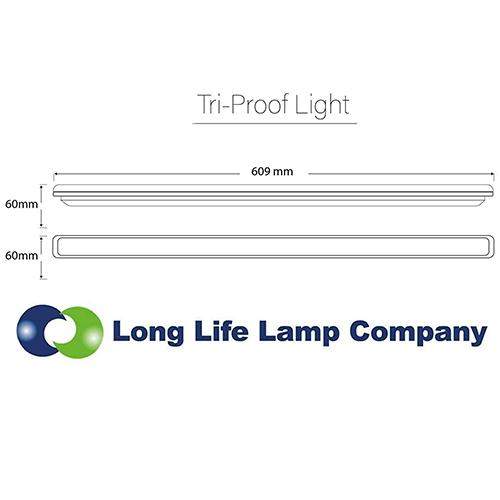 10w 2ft LED Ceiling Batten IP66 6500k - PanelHut Free Delivery on all orders