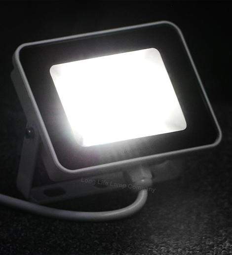 10w LED Outdoor Cool White Floodlight Waterproof White body - PanelHut Free Delivery on all orders