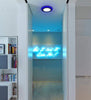 12w Recessed Ceiling LED Round Blue Ring Panel 195mm - PanelHut Free Delivery on all orders