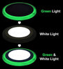 12w Recessed Ceiling LED Round Green Ring Panel 195mm - PanelHut Free Delivery on all orders