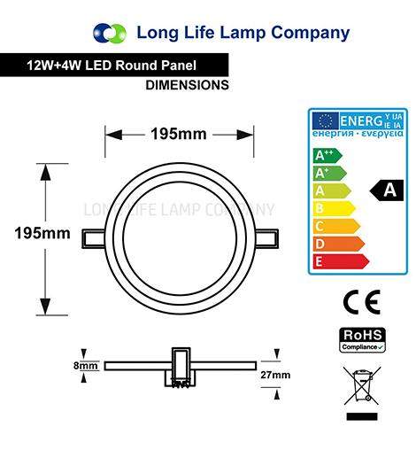 12w Recessed Ceiling LED Round Green Ring Panel 195mm - PanelHut Free Delivery on all orders