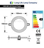12w Recessed Ceiling LED Round Red Ring Panel 195mm - PanelHut Free Delivery on all orders