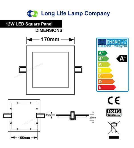 Cool white LED ceiling panel for commercial interiors