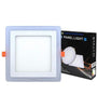 12w Recessed Ceiling LED Square Panel Dual Colour Blue and White 192 x 192 - PanelHut Free Delivery on all orders