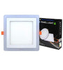 Decorative recessed square LED panel for modern interiors