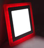 12w Recessed Ceiling LED Square Panel Dual Colour Red and White 192 x 192 - PanelHut Free Delivery on all orders