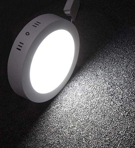 12w Surface Mount LED Round Panel 7000K Cool White 165mm - PanelHut Free Delivery on all orders