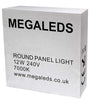 12w Surface Mount LED Round Panel 7000K Cool White 165mm - PanelHut Free Delivery on all orders