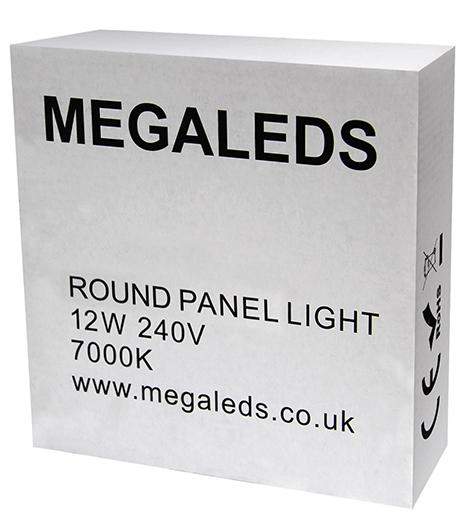 12w Surface Mount LED Round Panel 7000K Cool White 165mm - PanelHut Free Delivery on all orders