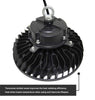 150W LED high bay fixture with daylight white illumination