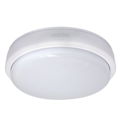 18w LED Bulkhead Ceiling Light Mounted Round Dome 6500k Cool White - PanelHut Free Delivery on all orders