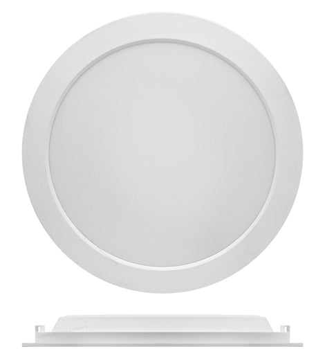18w LED Panel Light Round Recessed Back Lit 6500k 18WSCW02 - PanelHut Free Delivery on all orders