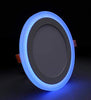 18w Recessed Ceiling LED Round Blue Ring Panel 242mm - PanelHut Free Delivery on all orders