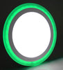 18w Recessed Ceiling LED Round Green Ring Panel 242mm - PanelHut Free Delivery on all orders