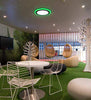 18w Recessed Ceiling LED Round Green Ring Panel 242mm - PanelHut Free Delivery on all orders