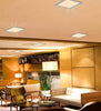 Slim square LED panel for suspended ceiling installation