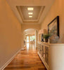 2700K warm white LED ceiling panel for residential spaces